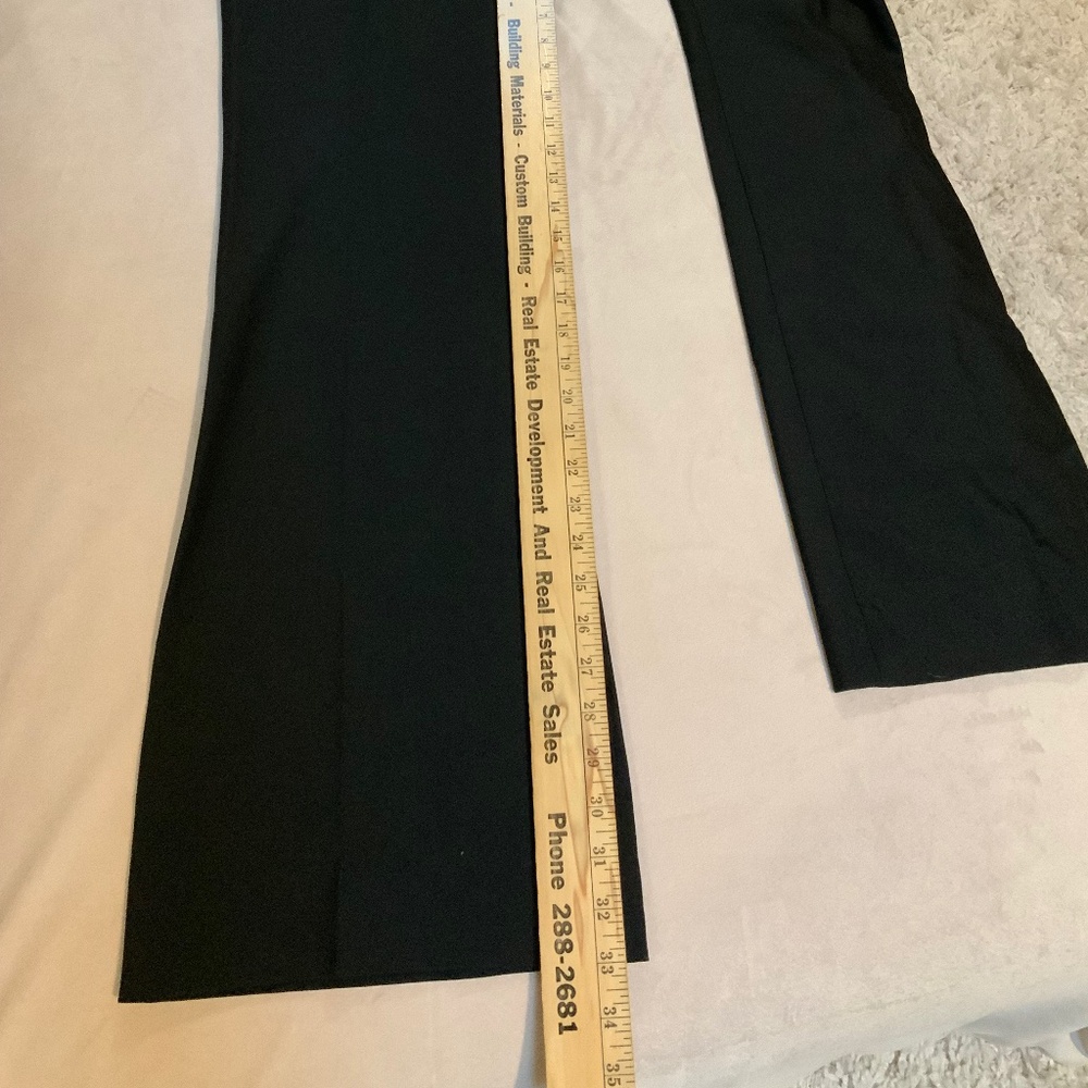 Banana Republic Black 8 sculpted Boot Cut, full length Officecore Coquette - Picture 3 of 9